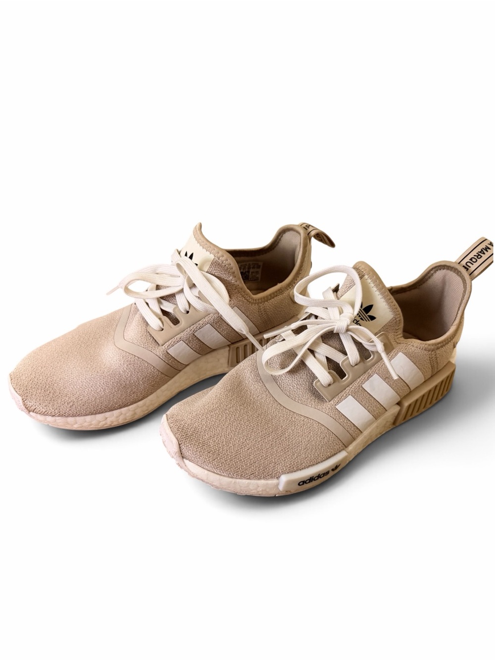 Adidas NMD R1 Beige Knit Sneakers